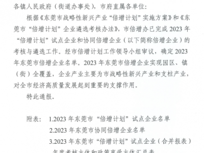 屢獲殊榮！國(guó)亨公司再次入選“倍增計(jì)劃”企業(yè)